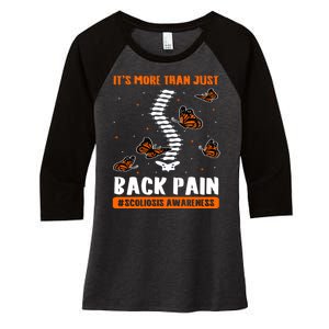 Scoliosis Awareness Spinal Deformity Orthopedic Scoliometer Women's Tri-Blend 3/4-Sleeve Raglan Shirt