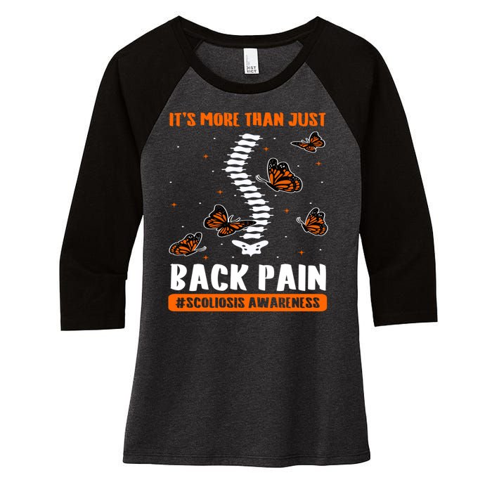 Scoliosis Awareness Spinal Deformity Orthopedic Scoliometer Women's Tri-Blend 3/4-Sleeve Raglan Shirt