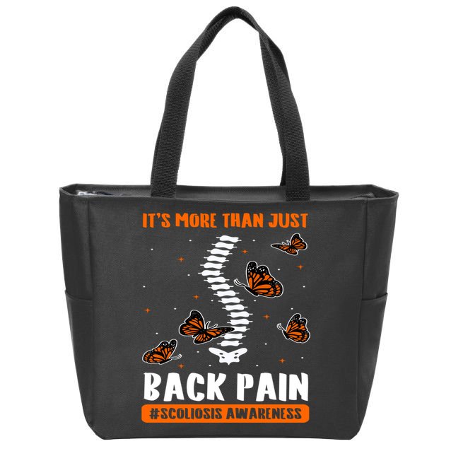 Scoliosis Awareness Spinal Deformity Orthopedic Scoliometer Zip Tote Bag