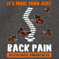 Scoliosis Awareness Spinal Deformity Orthopedic Scoliometer Vector Backpack