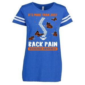 Scoliosis Awareness Spinal Deformity Orthopedic Scoliometer Enza Ladies Jersey Football T-Shirt