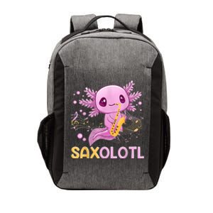 Saxolotl Adorable Saxophone Playing Funny Axolotl Gift Girls Vector Backpack