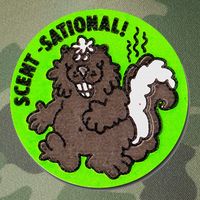 Scratch And Sniff Sticker Skunk Scentsational Legacy Tie Dye Trucker Hat