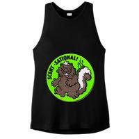 Scratch And Sniff Sticker Skunk Scentsational Ladies PosiCharge Tri-Blend Wicking Tank
