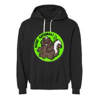 Scratch And Sniff Sticker Skunk Scentsational Garment-Dyed Fleece Hoodie