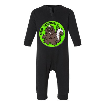 Scratch And Sniff Sticker Skunk Scentsational Infant Fleece One Piece