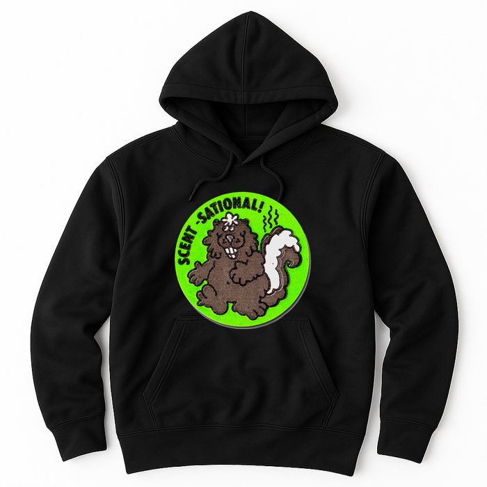 Scratch And Sniff Sticker Skunk Scentsational Hoodie