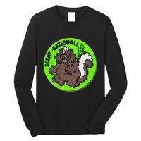 Scratch And Sniff Sticker Skunk Scentsational Long Sleeve Shirt