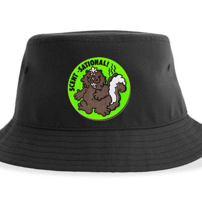 Scratch And Sniff Sticker Skunk Scentsational Sustainable Bucket Hat