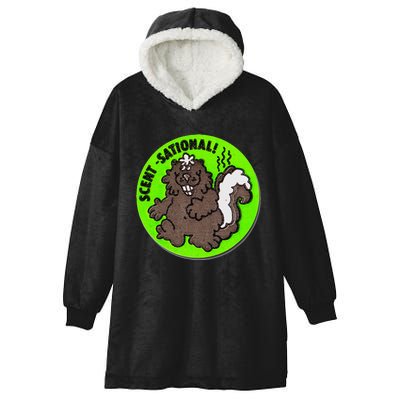 Scratch And Sniff Sticker Skunk Scentsational Hooded Wearable Blanket