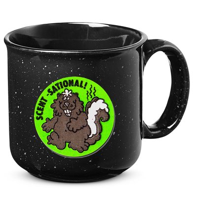 Scratch And Sniff Sticker Skunk Scentsational 15oz Campfire Ceramic Mug