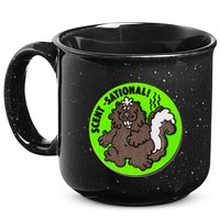 Scratch And Sniff Sticker Skunk Scentsational 15oz Campfire Ceramic Mug