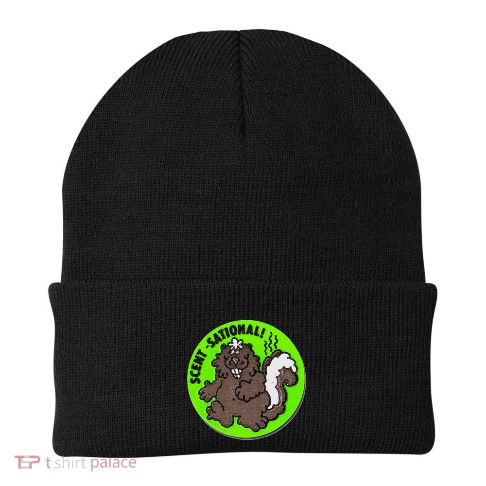 Scratch And Sniff Sticker Skunk Scentsational Beanie