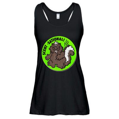 Scratch And Sniff Sticker Skunk Scentsational Ladies Essential Flowy Tank