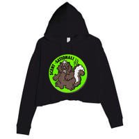 Scratch And Sniff Sticker Skunk Scentsational Crop Fleece Hoodie