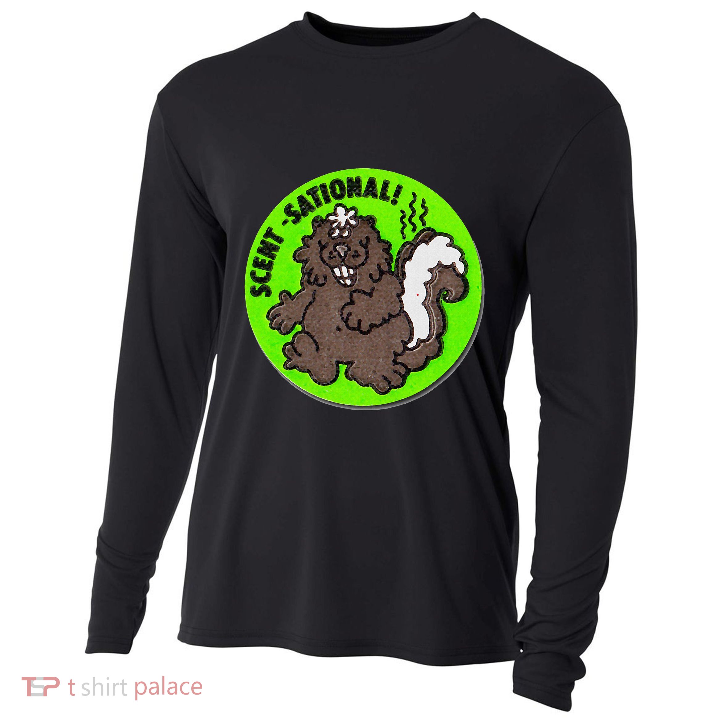Scratch And Sniff Sticker Skunk Scentsational Cooling Performance Long Sleeve Crew