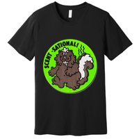 Scratch And Sniff Sticker Skunk Scentsational Premium T-Shirt