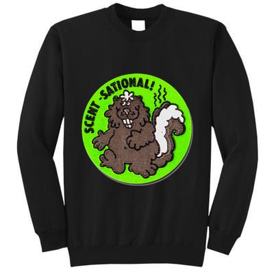 Scratch And Sniff Sticker Skunk Scentsational Tall Sweatshirt