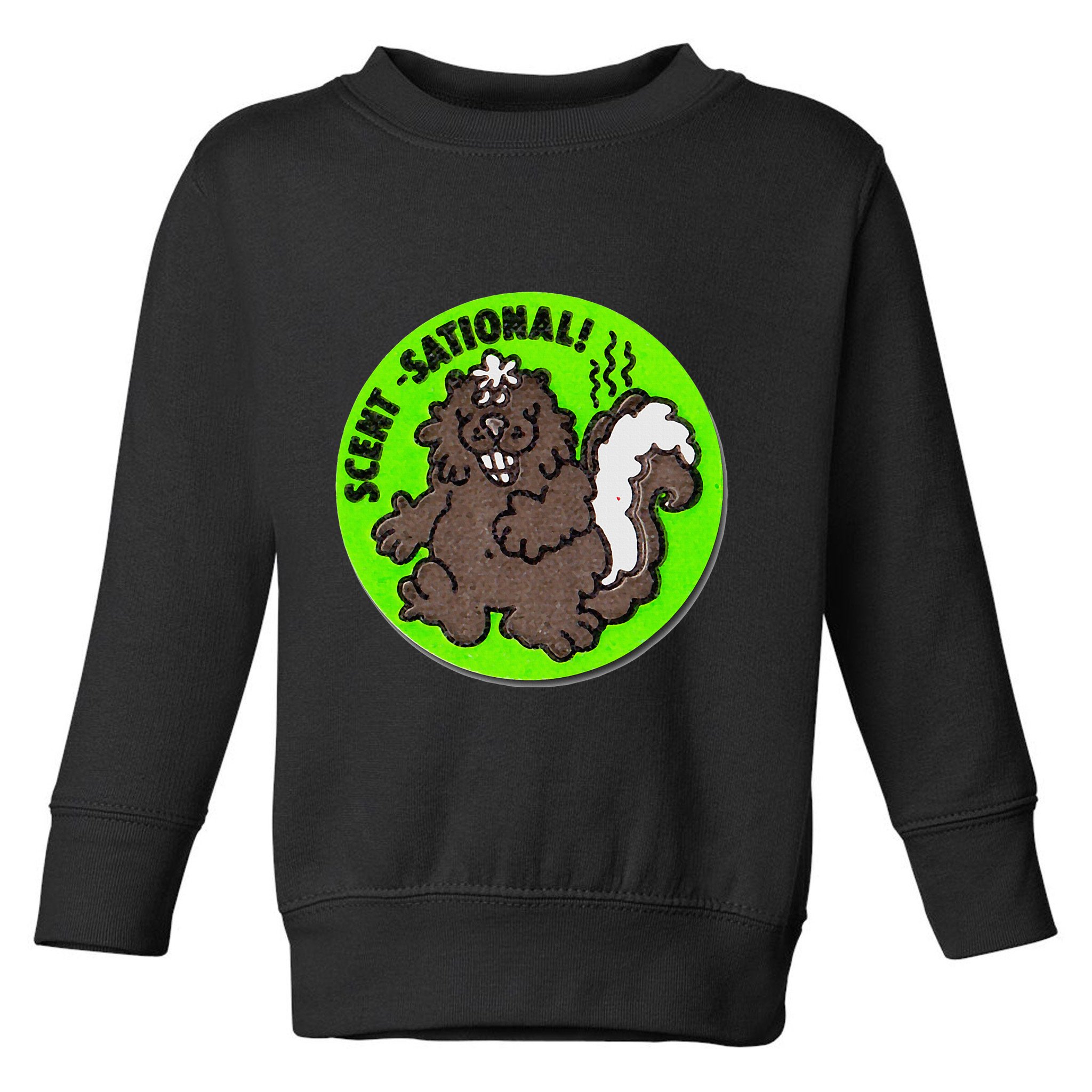 Scratch And Sniff Sticker Skunk Scentsational Toddler Sweatshirt