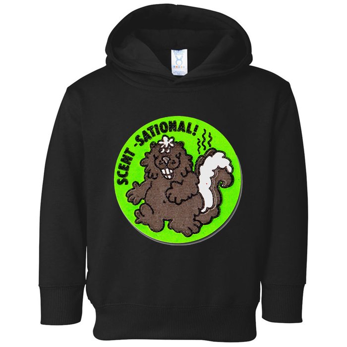 Scratch And Sniff Sticker Skunk Scentsational Toddler Hoodie
