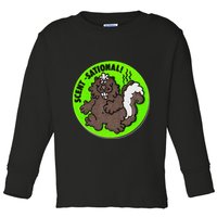 Scratch And Sniff Sticker Skunk Scentsational Toddler Long Sleeve Shirt