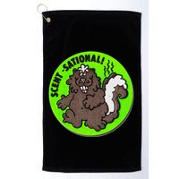 Scratch And Sniff Sticker Skunk Scentsational Golf Towel