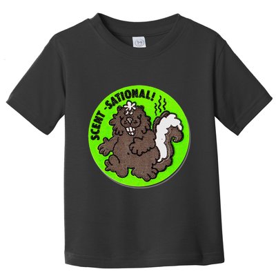Scratch And Sniff Sticker Skunk Scentsational Toddler T-Shirt