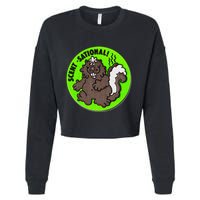 Scratch And Sniff Sticker Skunk Scentsational Cropped Pullover Crew