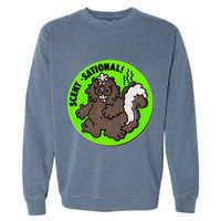 Scratch And Sniff Sticker Skunk Scentsational Garment-Dyed Sweatshirt