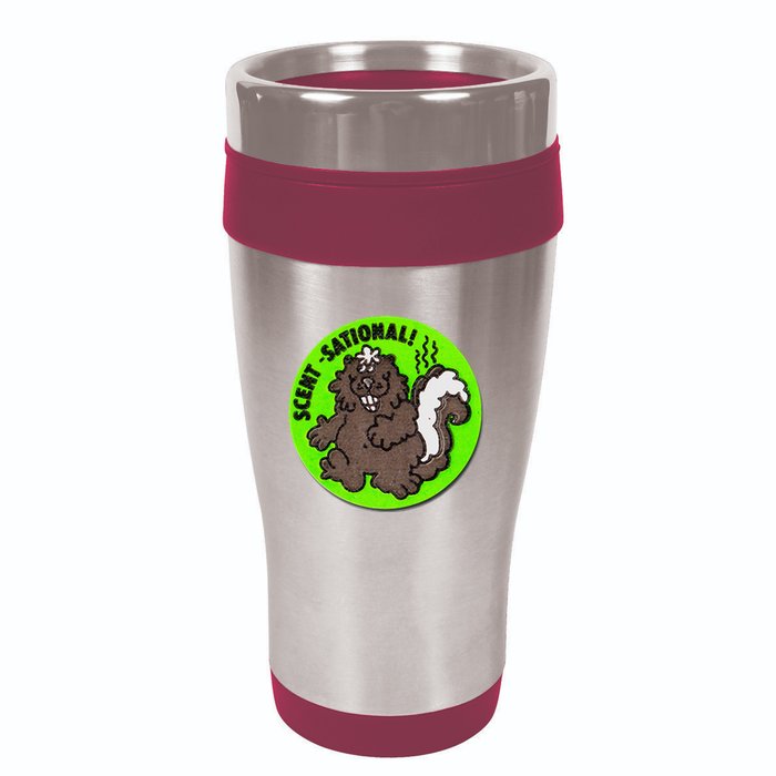 Scratch And Sniff Sticker Skunk Scentsational 16oz Travel Tumbler