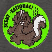 Scratch And Sniff Sticker Skunk Scentsational Vector Backpack