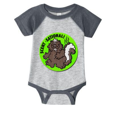 Scratch And Sniff Sticker Skunk Scentsational Infant Baby Jersey Bodysuit
