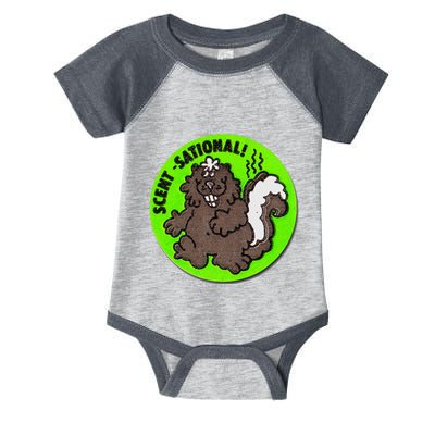 Scratch And Sniff Sticker Skunk Scentsational Infant Baby Jersey Bodysuit