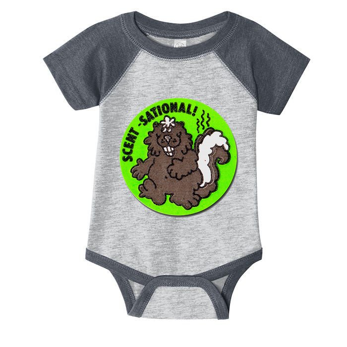 Scratch And Sniff Sticker Skunk Scentsational Infant Baby Jersey Bodysuit