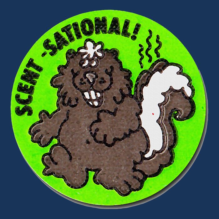 Scratch And Sniff Sticker Skunk Scentsational Infant Baby Jersey Bodysuit