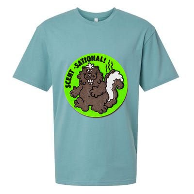 Scratch And Sniff Sticker Skunk Scentsational Sueded Cloud Jersey T-Shirt
