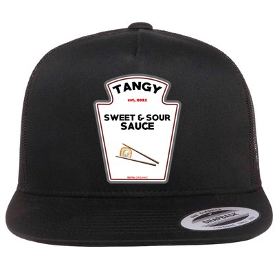 Sweet And Sour Sauce Diy Halloween Costume Group Condiments Flat Bill Trucker Hat