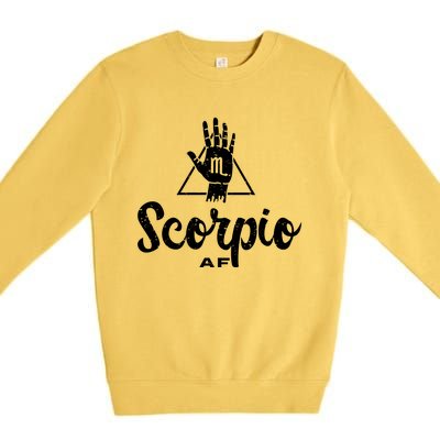 Scorpio Af / Scorpio Birthday / Scorpio Astrology Sign Gift Premium Crewneck Sweatshirt