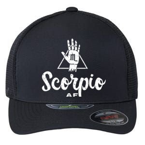 Scorpio Af / Scorpio Birthday / Scorpio Astrology Sign Gift Flexfit Unipanel Trucker Cap