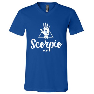 Scorpio Af / Scorpio Birthday / Scorpio Astrology Sign Gift V-Neck T-Shirt