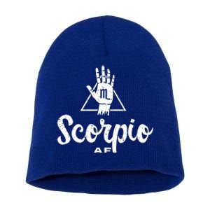 Scorpio Af / Scorpio Birthday / Scorpio Astrology Sign Gift Short Acrylic Beanie