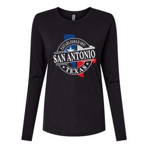 San Antonio Womens Cotton Relaxed Long Sleeve T-Shirt