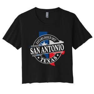 San Antonio Women's Crop Top Tee