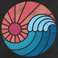 Sun And Sea Retro Vintage Wave Tumbler