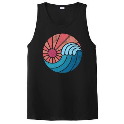 Sun And Sea Retro Vintage Wave PosiCharge Competitor Tank