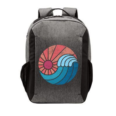 Sun And Sea Retro Vintage Wave Vector Backpack