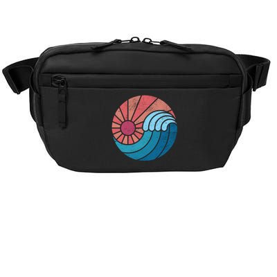 Sun And Sea Retro Vintage Wave Crossbody Pack