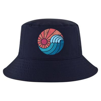 Sun And Sea Retro Vintage Wave Cool Comfort Performance Bucket Hat