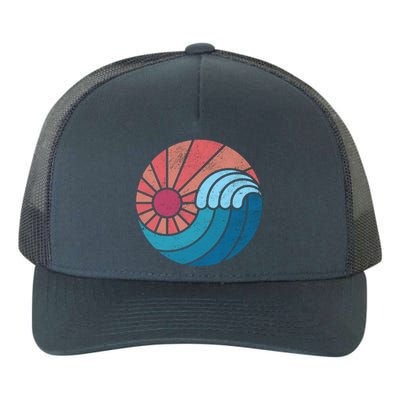 Sun And Sea Retro Vintage Wave Yupoong Adult 5-Panel Trucker Hat