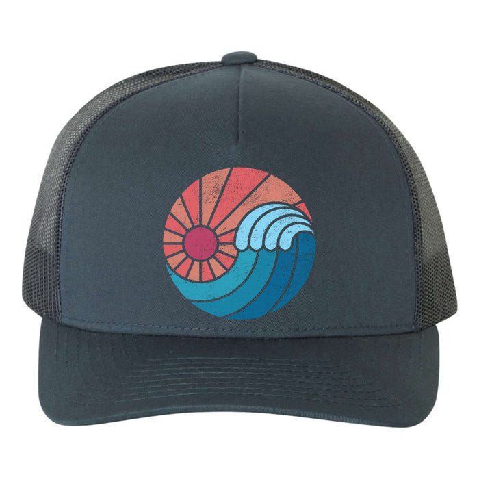 Sun And Sea Retro Vintage Wave Yupoong Adult 5-Panel Trucker Hat